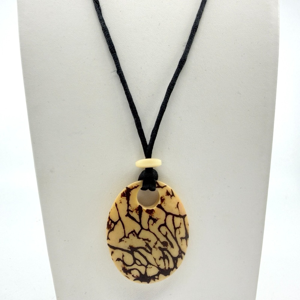 Y2K Boho Tribal Statement Necklace - Natural Cord Minimalist Festival Gift